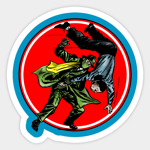 JUDO HORNET Sticker by VanceCapleyArt1972